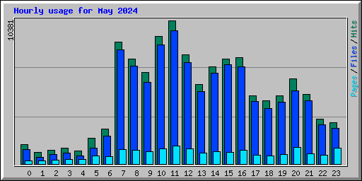 Hourly usage for May 2024