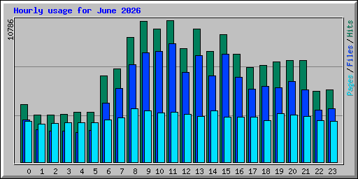 Hourly usage for June 2026